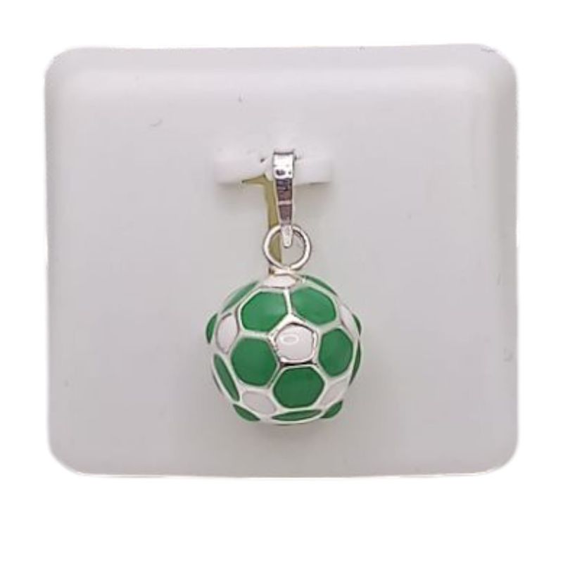 DIJE PELOTA SOCCER 1 CM, PLATA .925