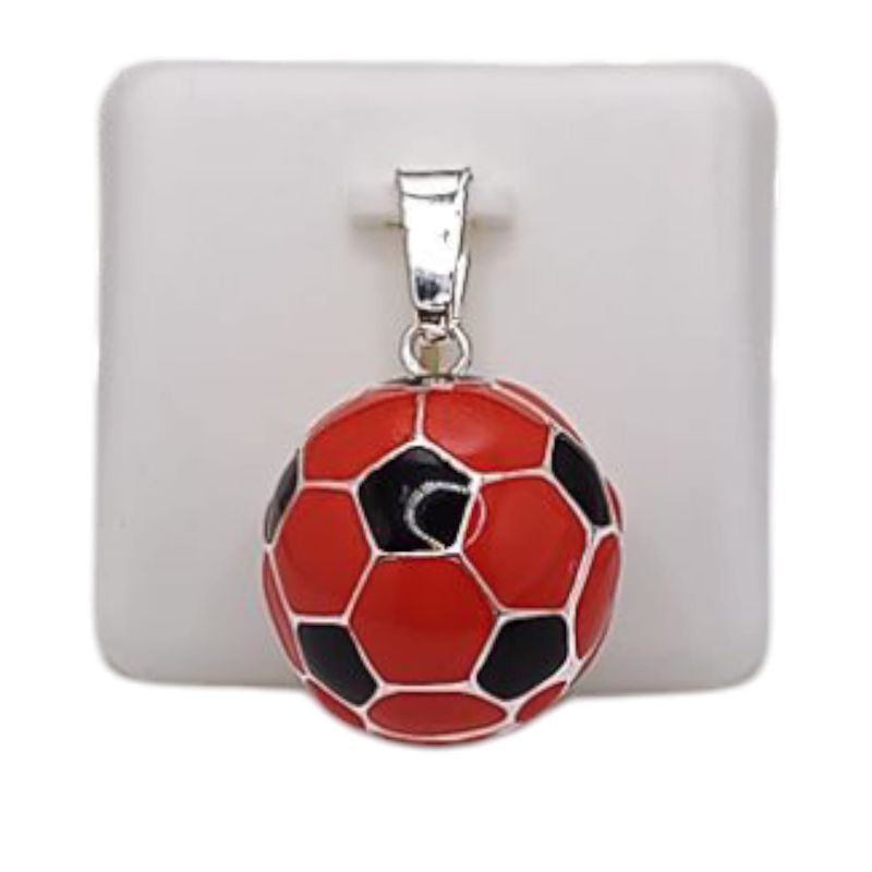 DIJE PELOTA SOCCER 2 CM, PLATA .925