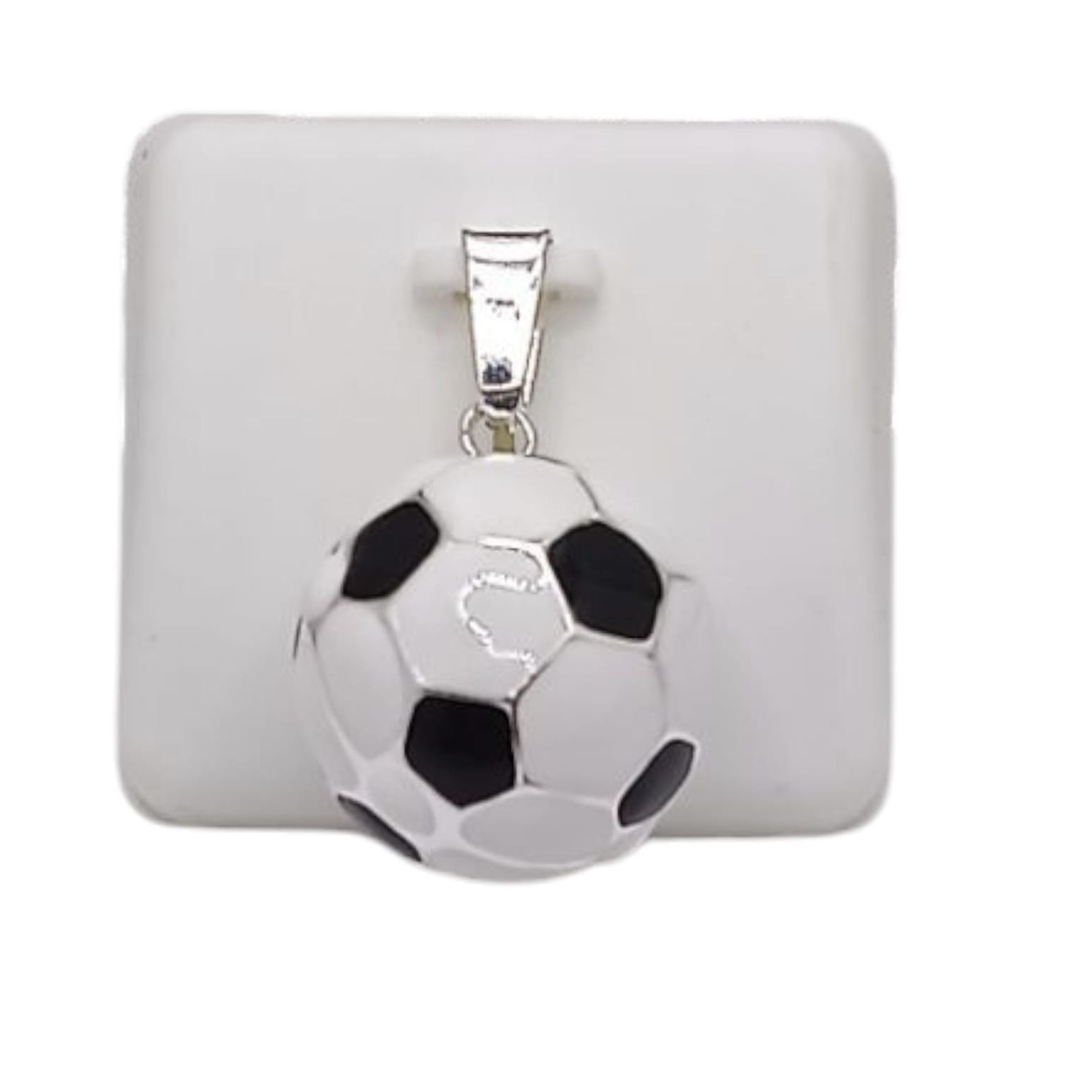 DIJE PELOTA SOCCER, 2 CM, PLATA .925