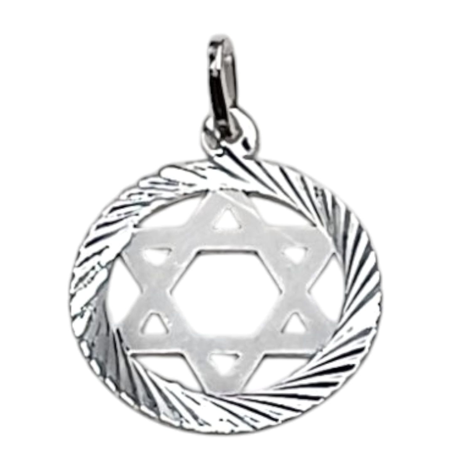 DIJE ESTRELLA DE DAVID, 2.5 CM, PLATA .925
