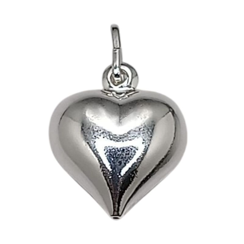 DIJE CORAZON 3 CM, PLATA .925