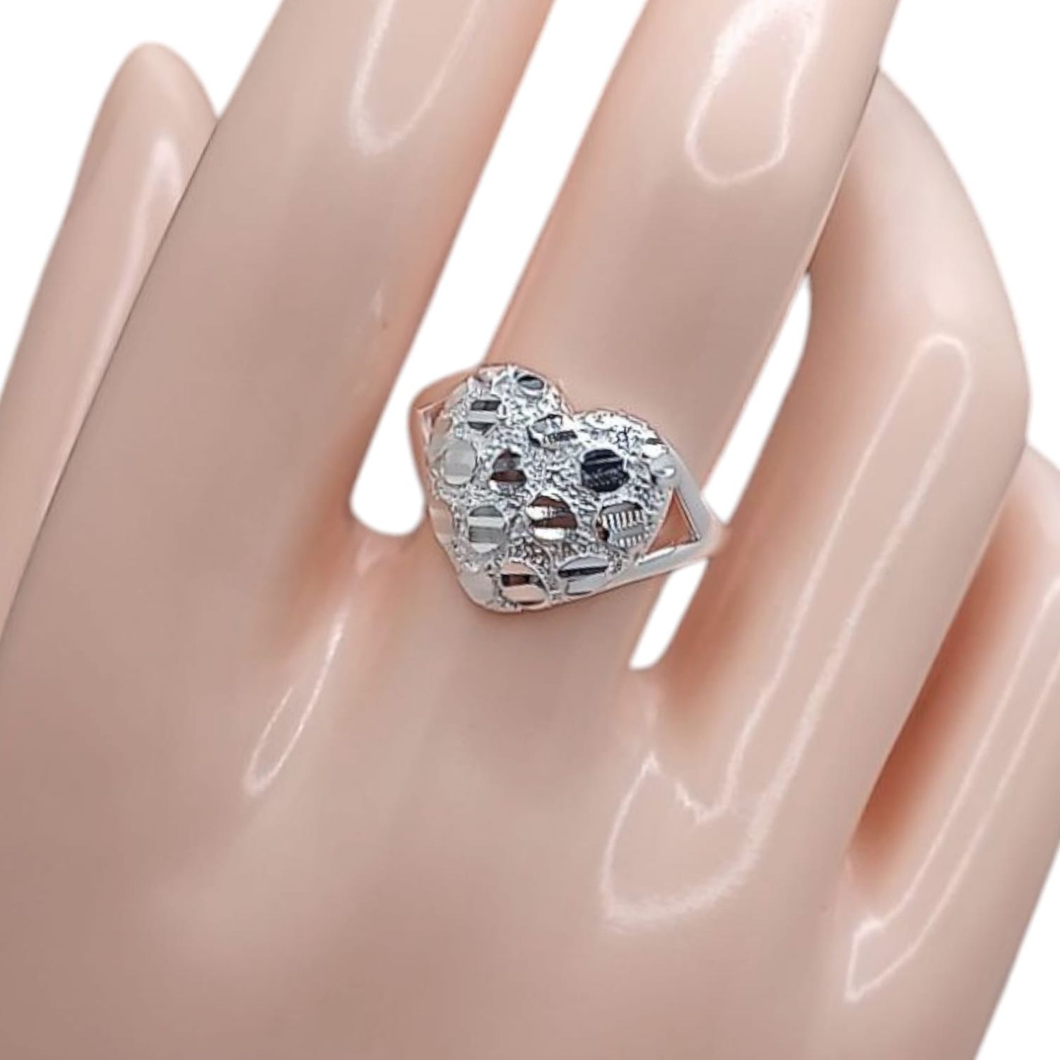 ANILLO CORAZON VBARROCO, VARIAS MEDIDAS PLATA .925