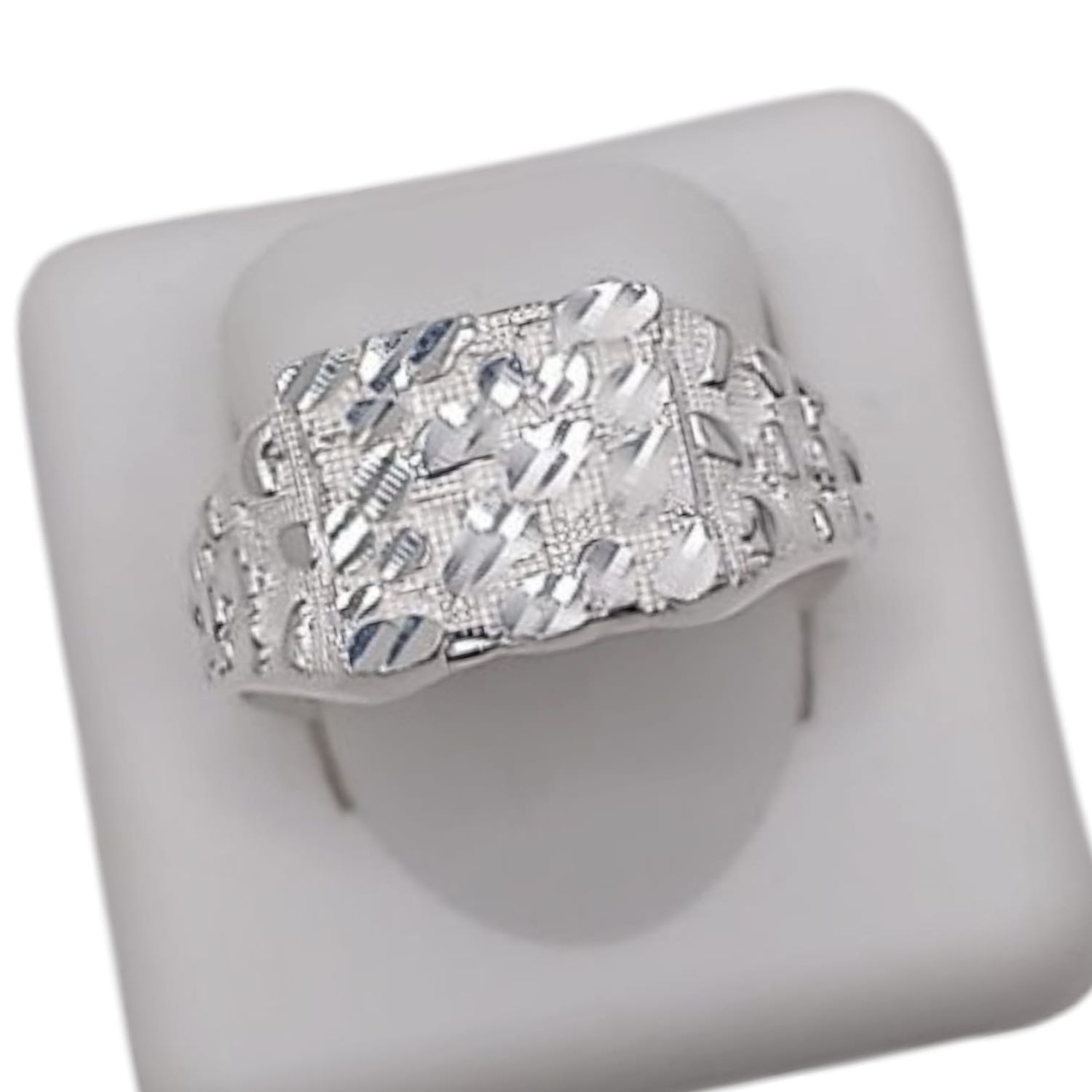 ANILLO CABALLERO TIPO BARROCO, VARIAS MEDIDAS, PLATA .925