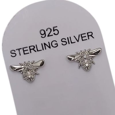 ARETE ABEJITA REINA, PLATA .925