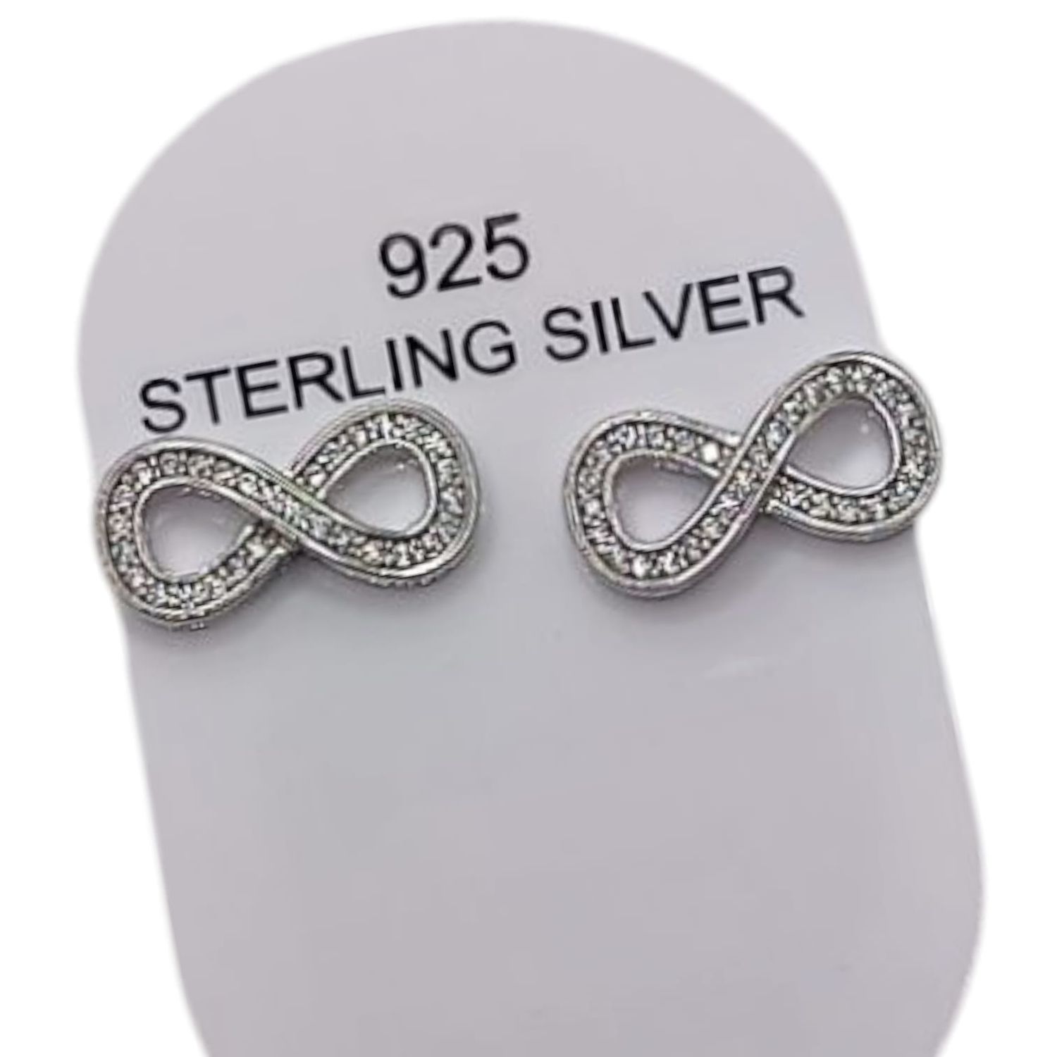 ARETE INFINITO CON MINI CZ, BROCHE MARIPOSA, PLATA .924