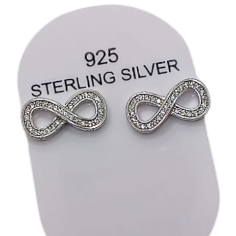 ARETE INFINITO CON MINI CZ, BROCHE MARIPOSA, PLATA .924