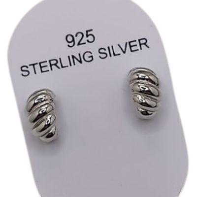 ARETE PRINCESA, BROCHE MARIPOSA, PLATA .925