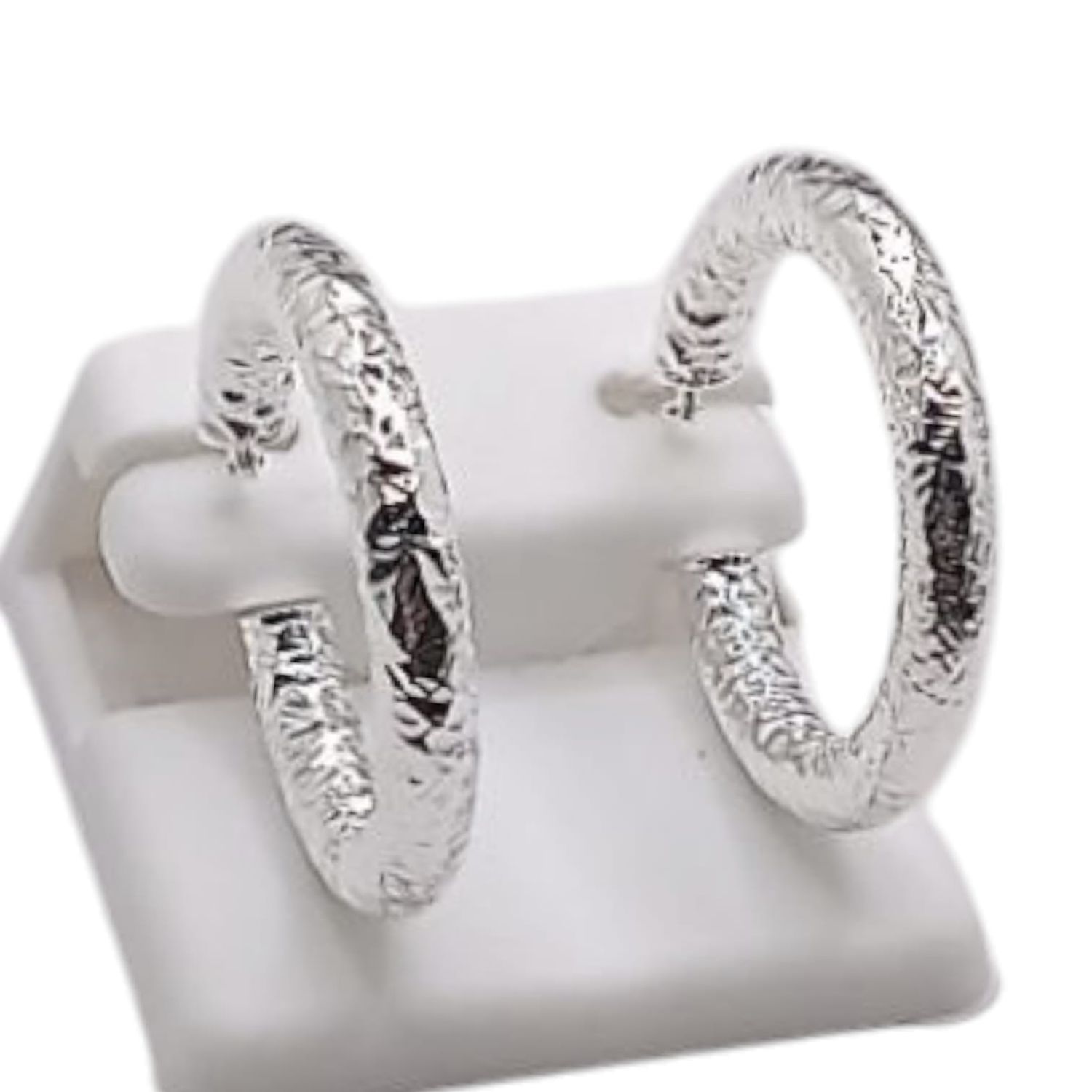 ARRACADA FANCY 3 CM PLATA .925
