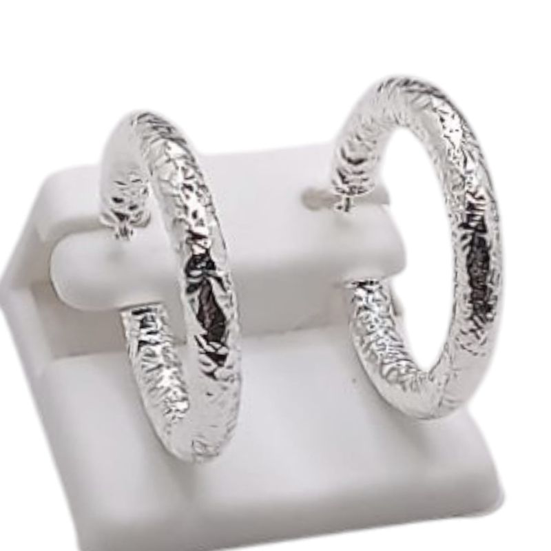 ARRACADA FANCY 3 CM PLATA .925