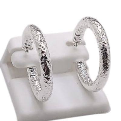 ARRACADA FANCY 3 CM PLATA .925