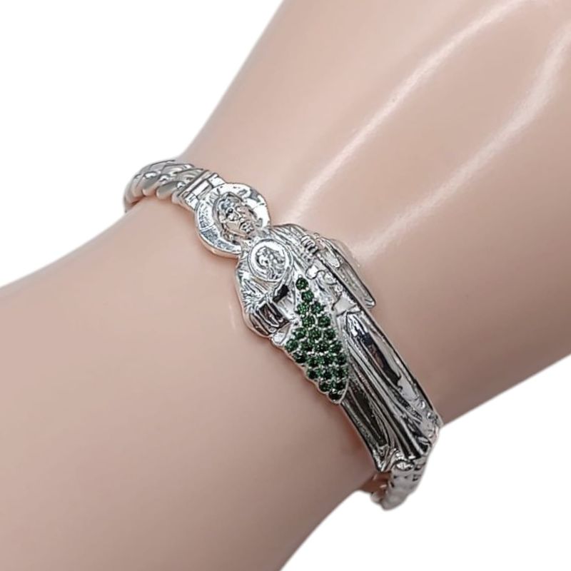 PULSERA CON SAN JUDAS, PLATA .925