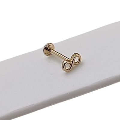 PIERCING INFINITO LISO , ORO 14K