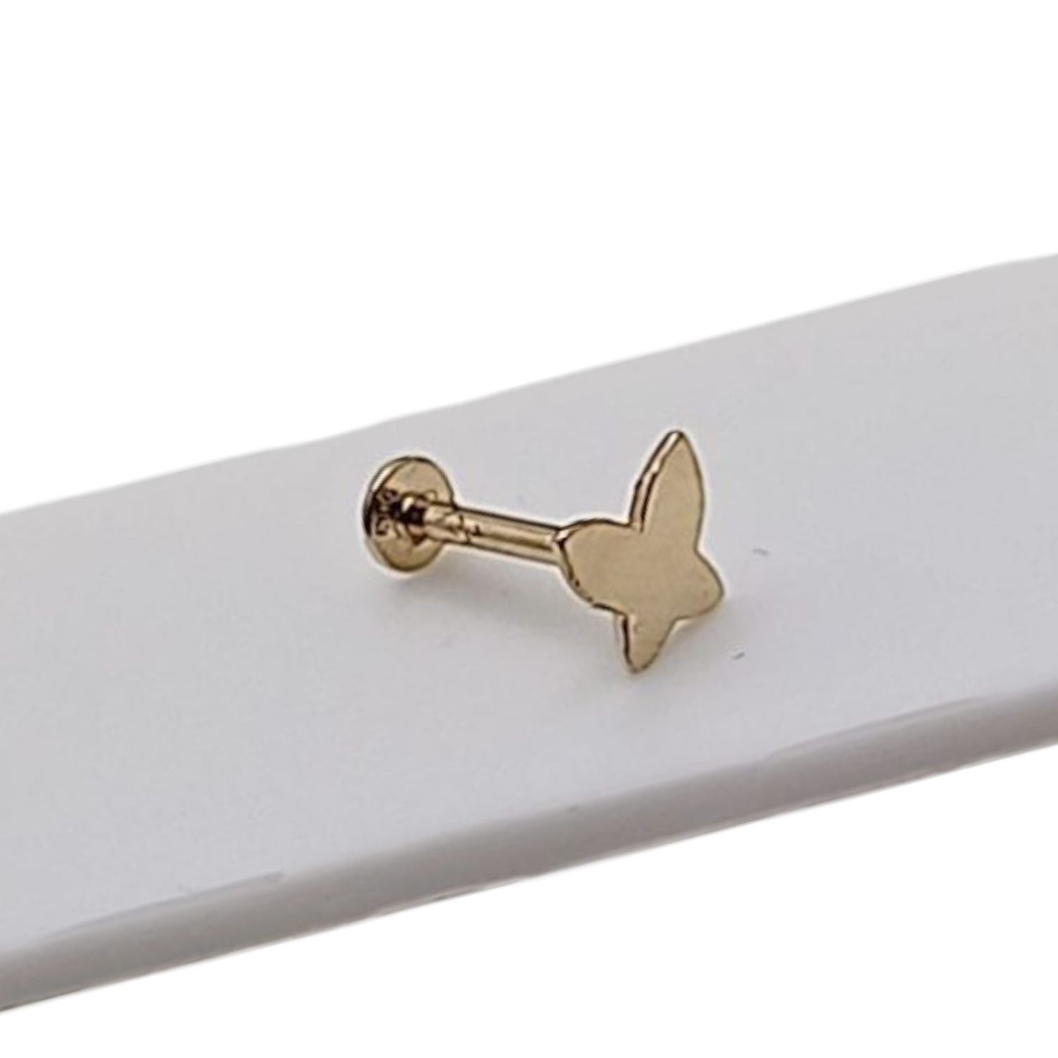 PIERCING MARIPOSA LISA, ORO 14K