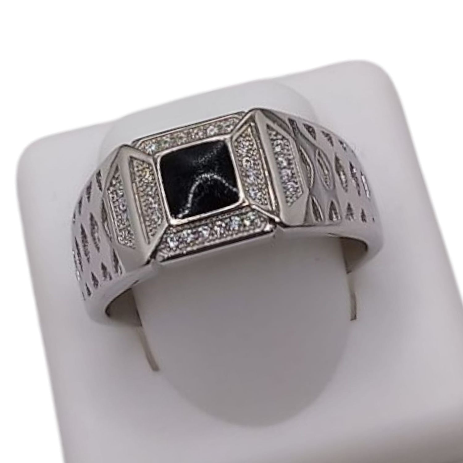 ANILLO CABALLERO CUADRO # 13, PLATA .925