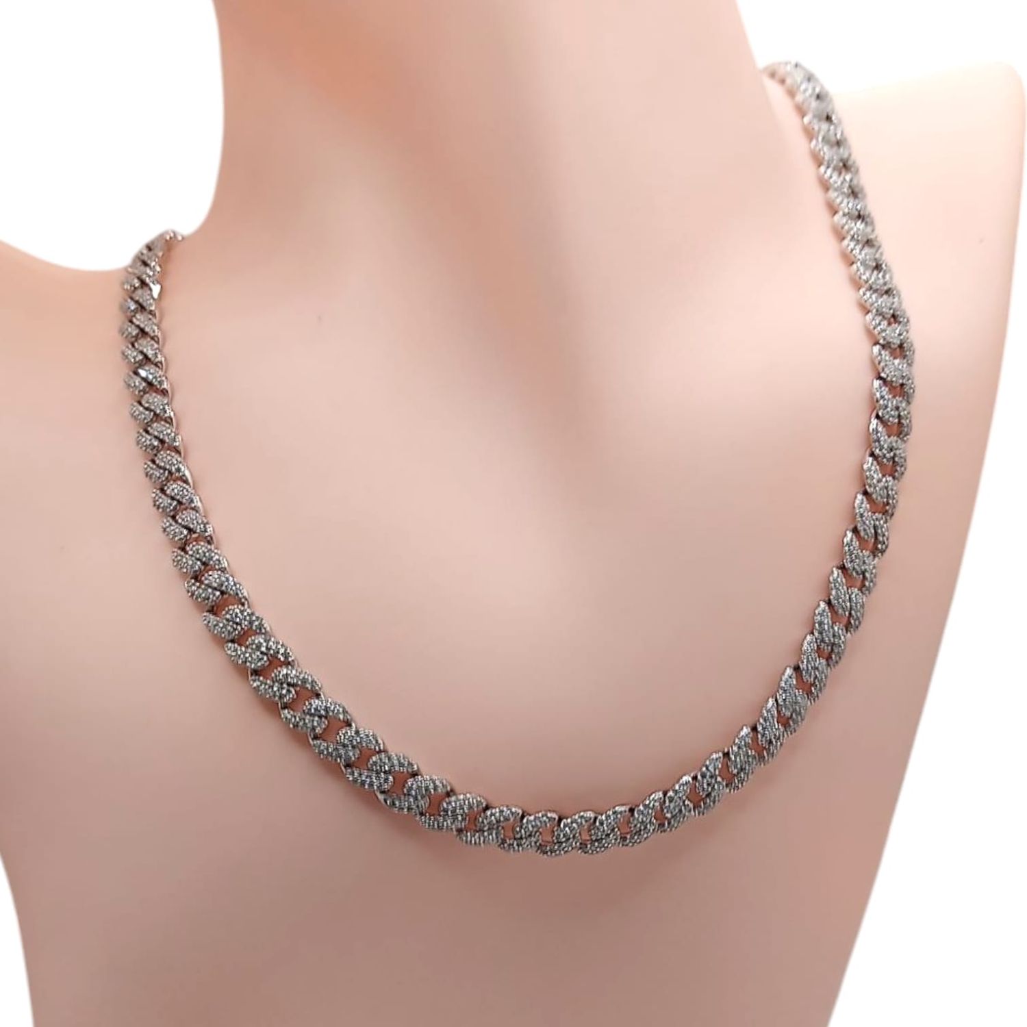 CADENA MONACO 20&quot; 6MM, PLATA .925