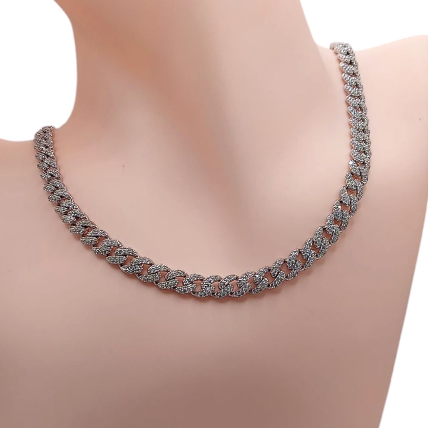 CADENA MONACO 16&quot; 6MM, PLATA .925