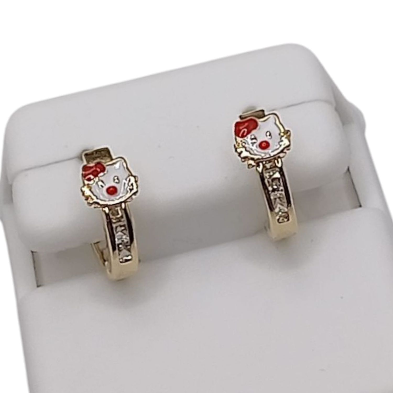 HUGGUI GATITA 1.2 CM ,ORO 14K