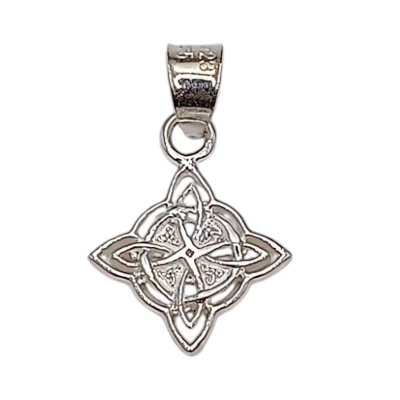 DIJE NUDO DE BRUJA, 2 CM, PLATA .925