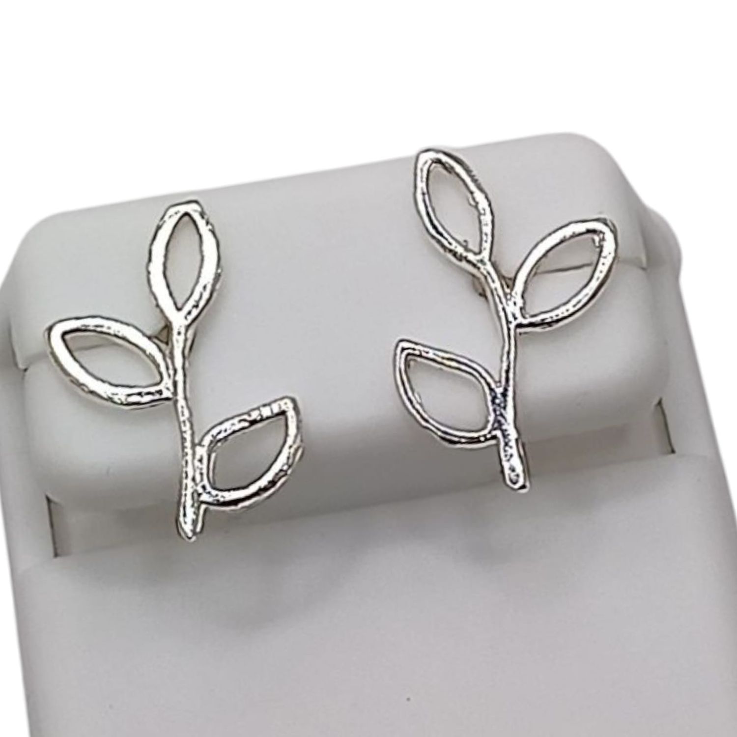 BROQUEL HOJAS BROCHE MARIPOSA  PLATA .925