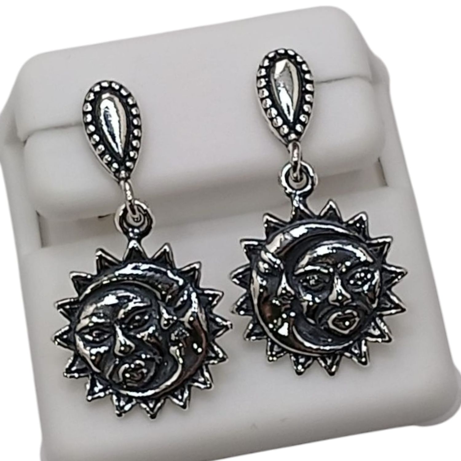ARETE ECLIPSE OXY  3 CM LARGO PLATA .925