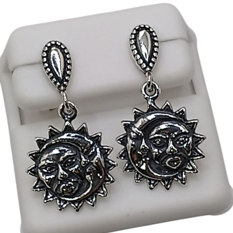 ARETE ECLIPSE OXY  3 CM LARGO PLATA .925