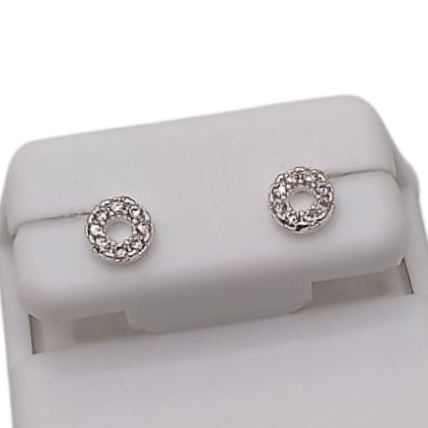 ARETE CIRCULO CON CZ  PLATA .925