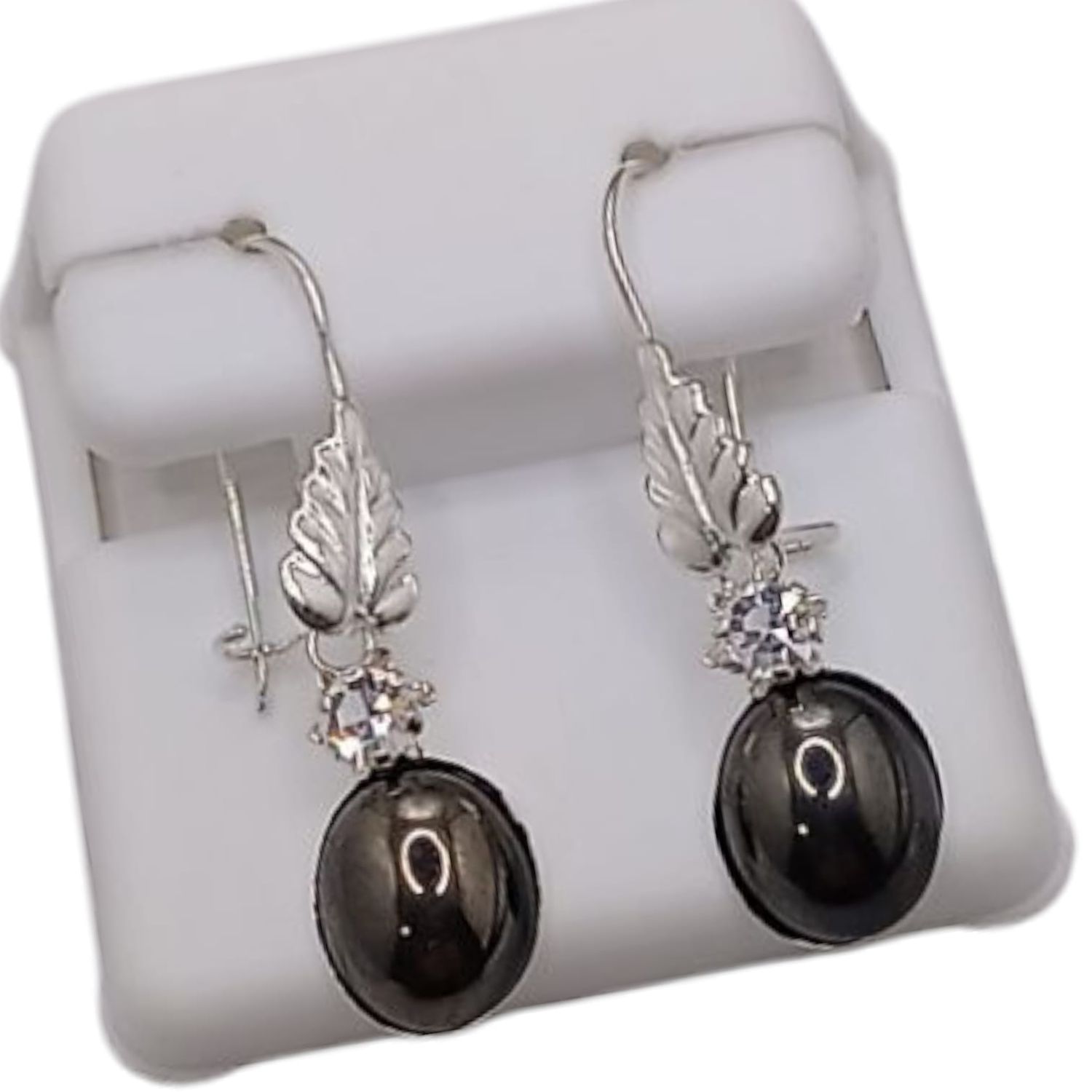 ARETE PIEDRA ACERINA 3  CM 3 PLATA .925