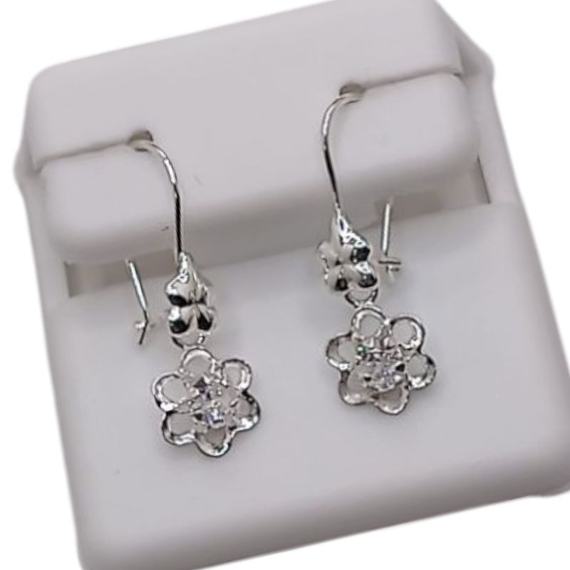 Arete pensamiento blanco PLATA .925