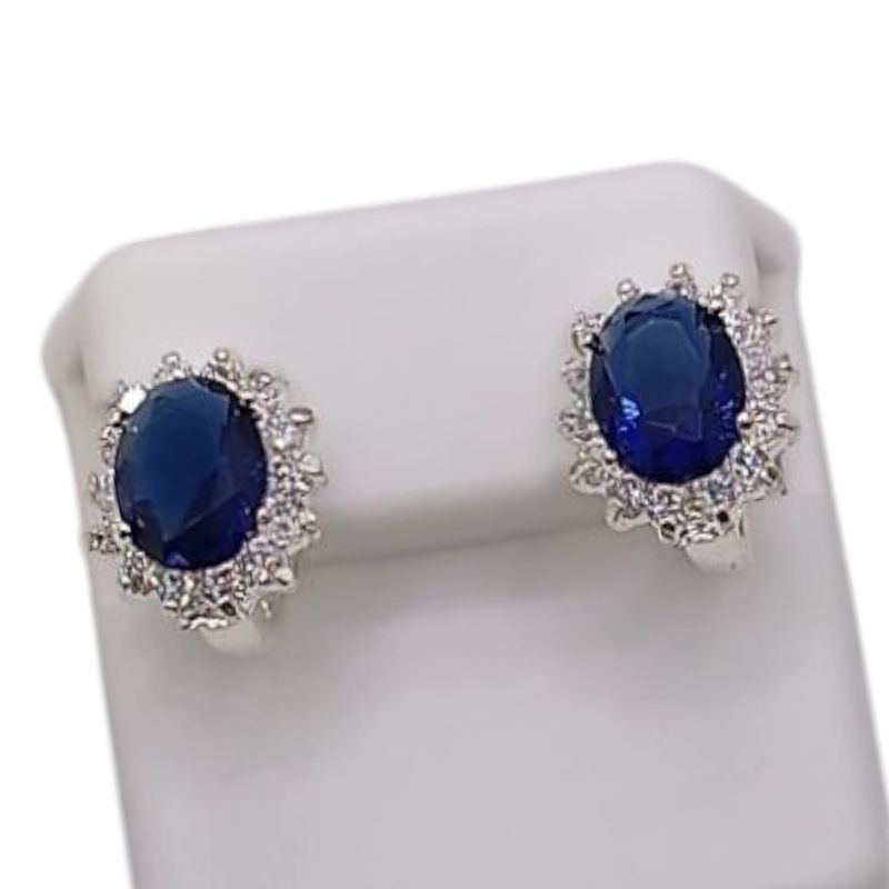 HUGGUI CZ NAVY PLATA .925