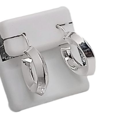 ARRACADA FANCY  2.5 CM PLATA .925