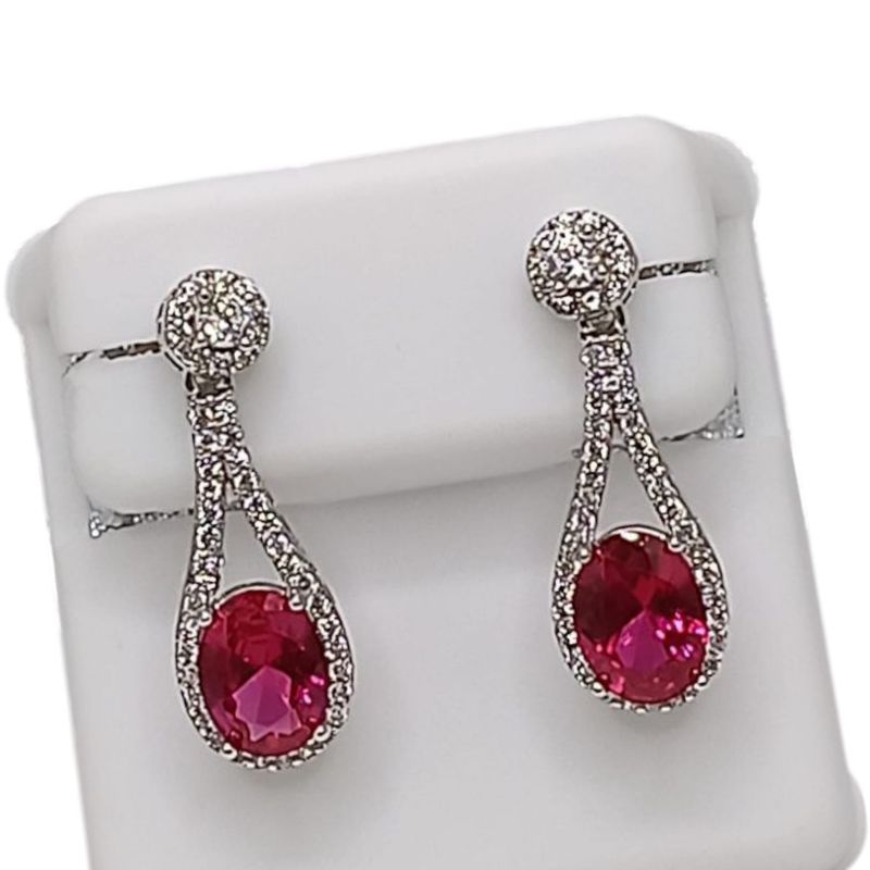 ARETE GOTA ULTRA FANCY CON RODEO PLATA 925