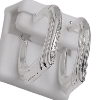 ARRACADA FANCY ESTILO ITALY, 3.5 CM  PLATA .925