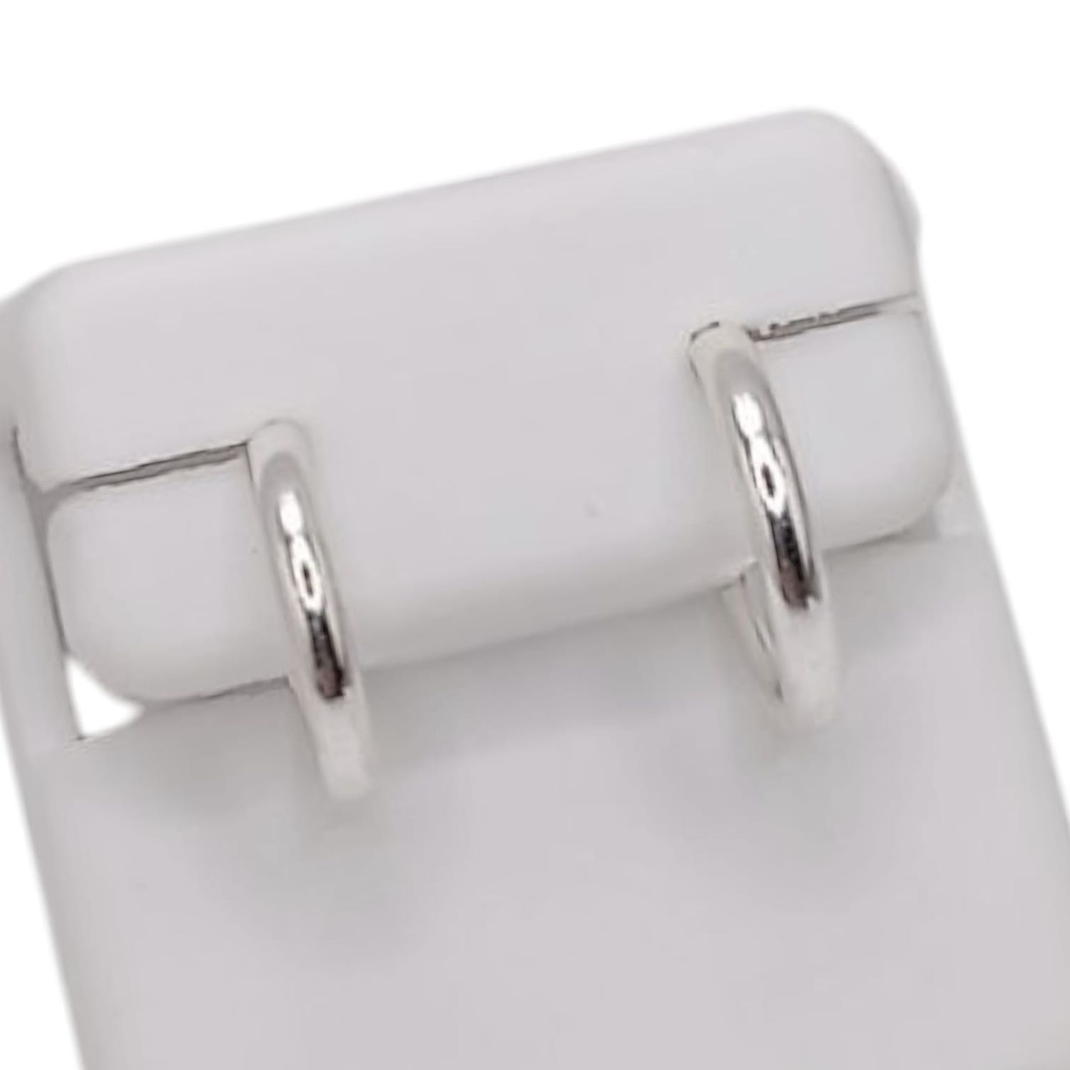 ARRACADA LISA  1.5CM PLATA .925