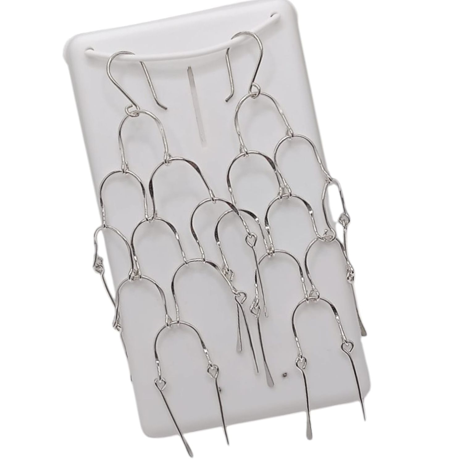 ARETE LARGO ESCALERA 6 CM  PLATA .925