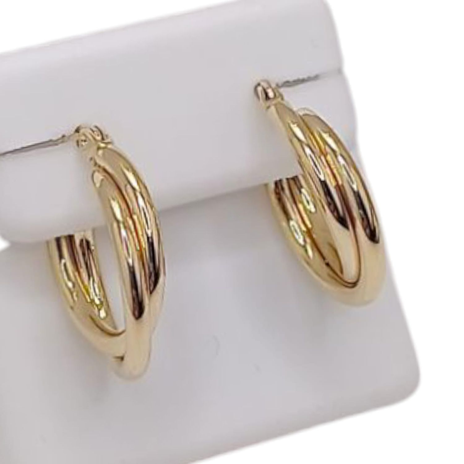 ARRACADA FANCY ENTRELAZADA  2.0  CM, ORO 14K