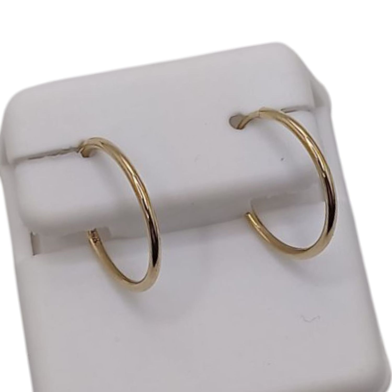 ARRACADA LISA 1.3 CM, ORO 14K