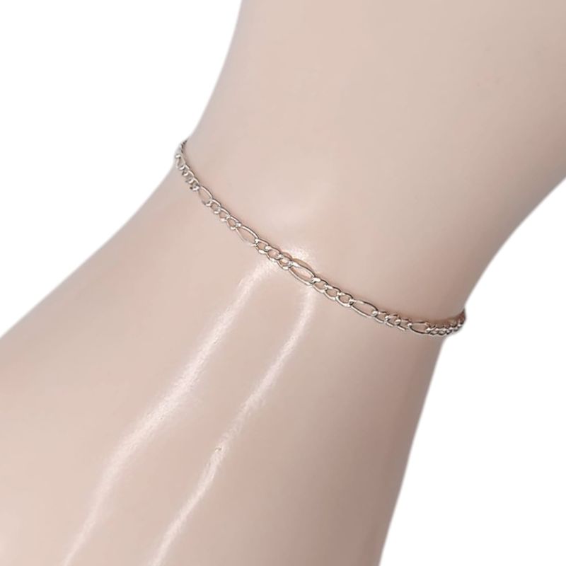 PULSERA FIGARO 7&quot;  2MM, PLATA .925