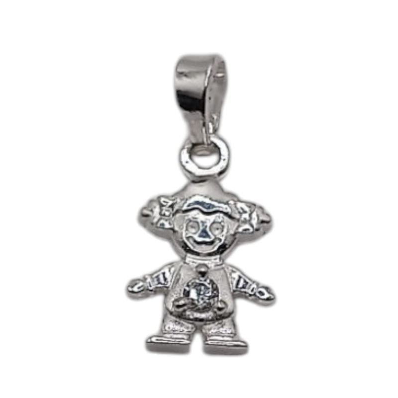 DIJE NIÑA 2 CM, PLATA .925