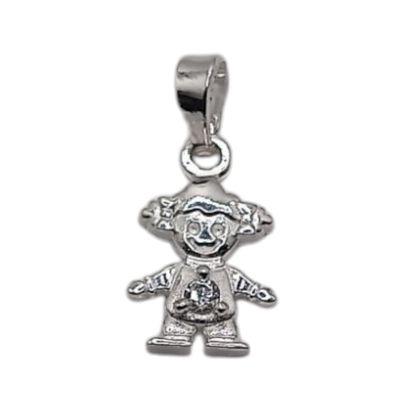 DIJE NIÑA 2 CM, PLATA .925