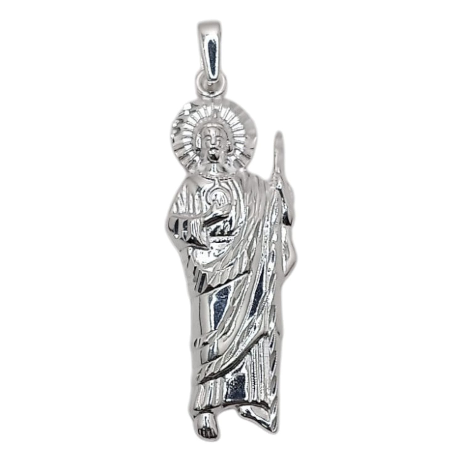 DIJE SAN JUDAS T 5.5 CM, PLATA .925