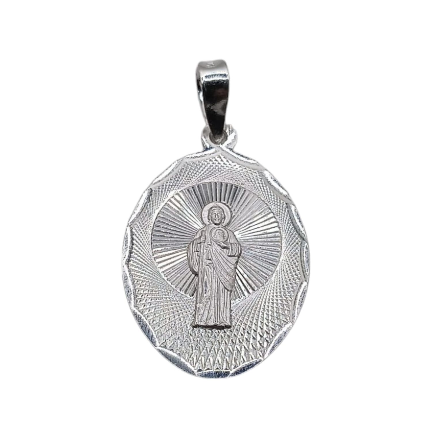 MEDALLA SAN JUDAS T 3 CM, PLATA .925