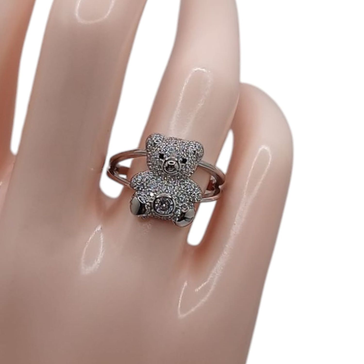 ANILLO OSO # 7.5, PLATA .925