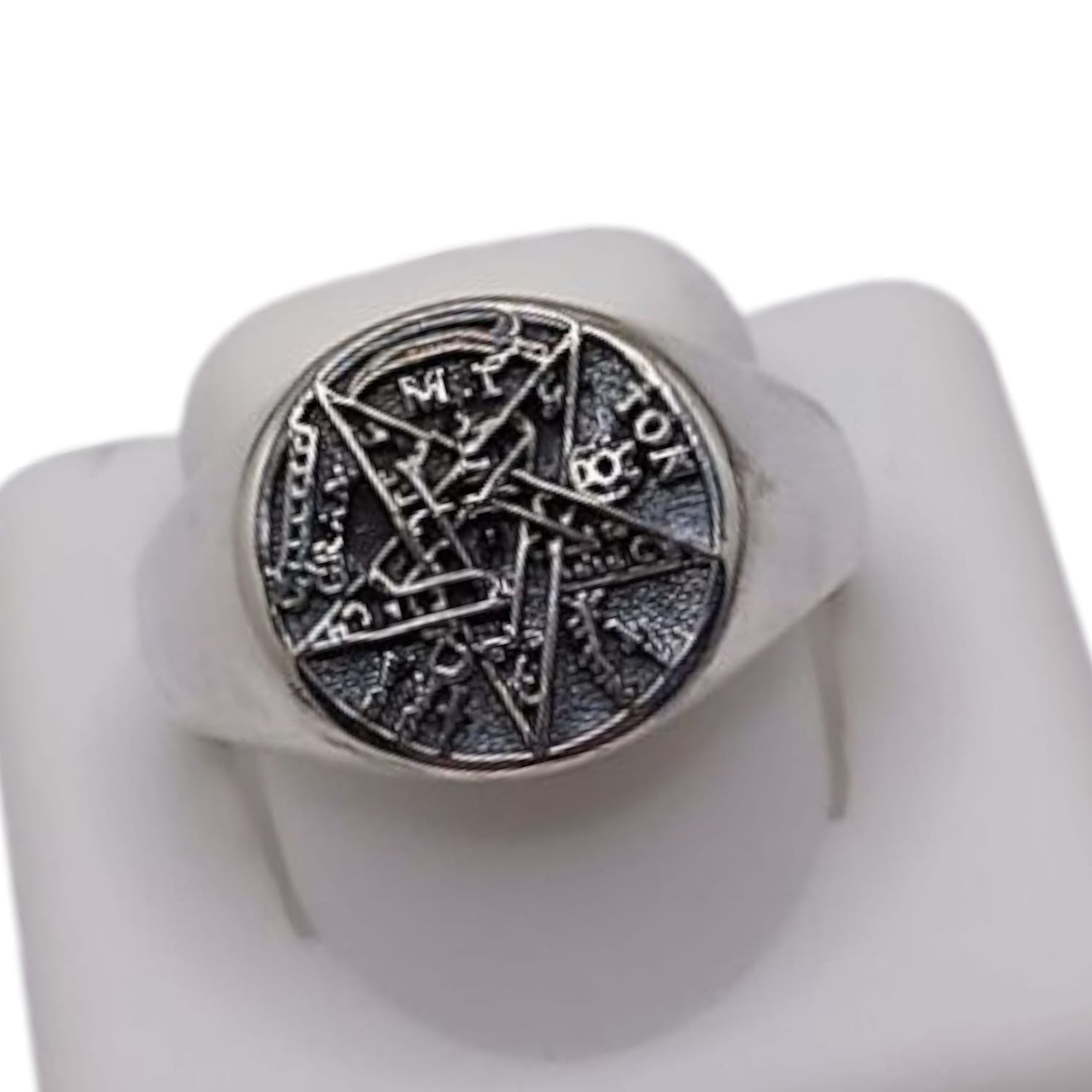 ANILLO PENTAGRAMA # 11 PLATA .925