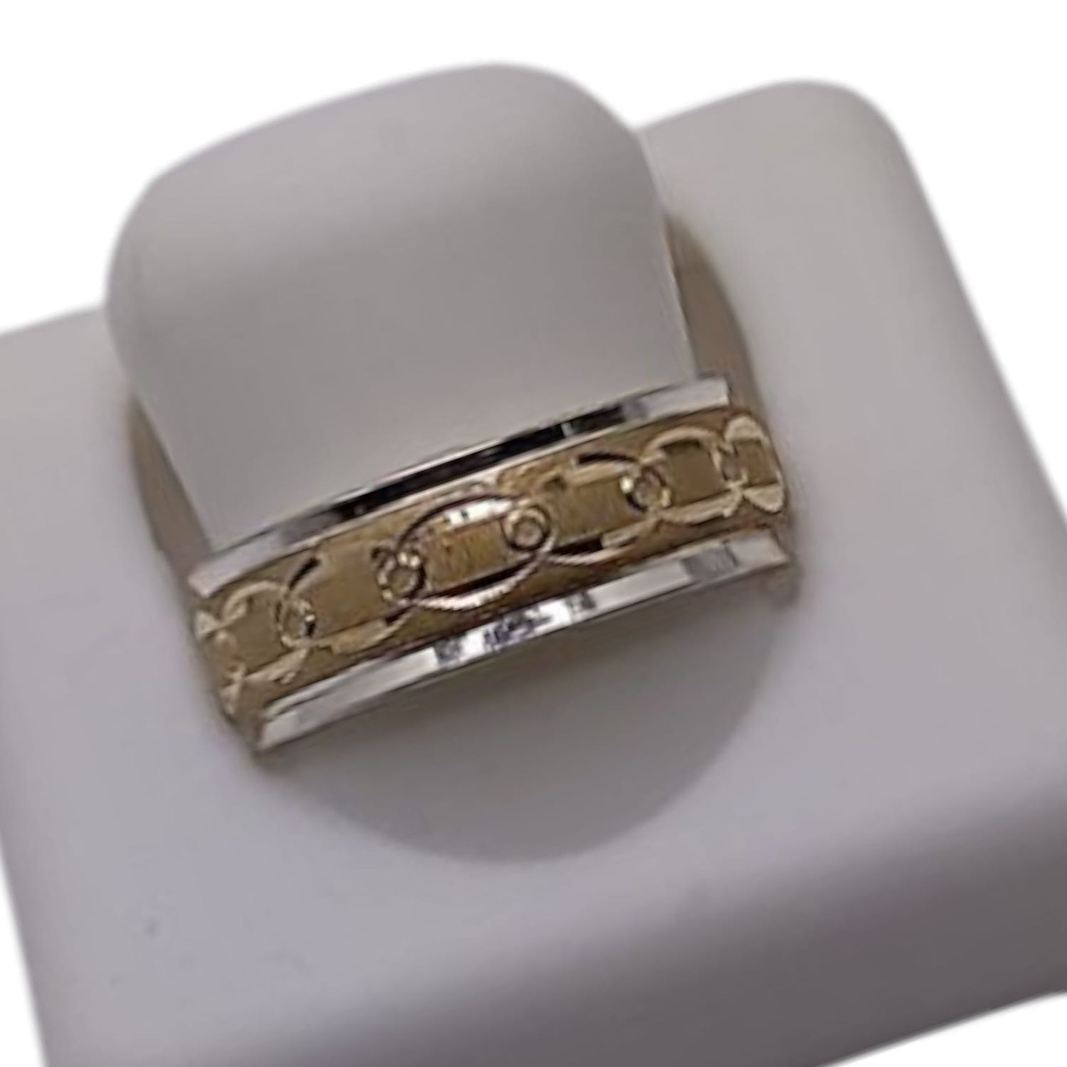 ARGOLLA OLIMPICA #5 CHAPA ORO 18K Y PLATA .925
