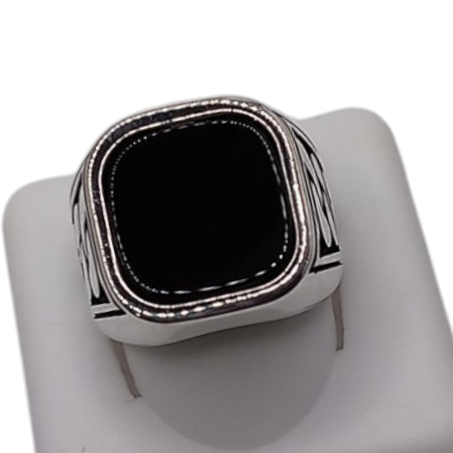 ANILLO CABALLERO # 10. PLATA .925