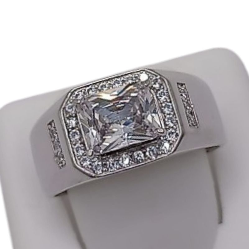 ANILLO CABALLERO CZ GRANDE VARIAS MEDIDAS PLATA .925