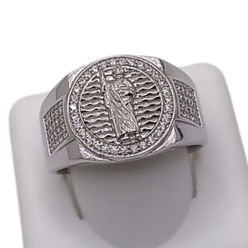 ANILLO CABALLERO SAN JUDAS T # 12  PLATA .925