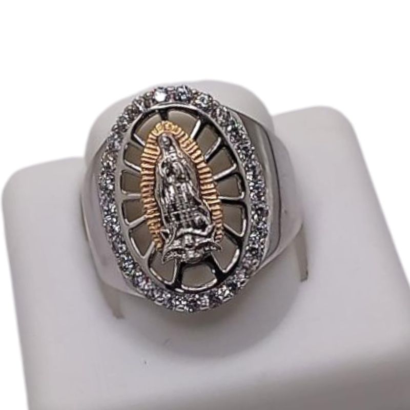 ANILLO UNISEX V DE GPE 2 COLORES VARIAS MEDIDAS PLATA .925