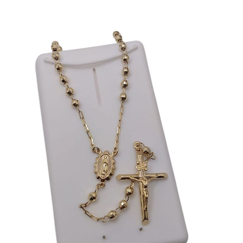 ROSARIO VIRGEN DE GPE 23" 3.5MM ORO14K