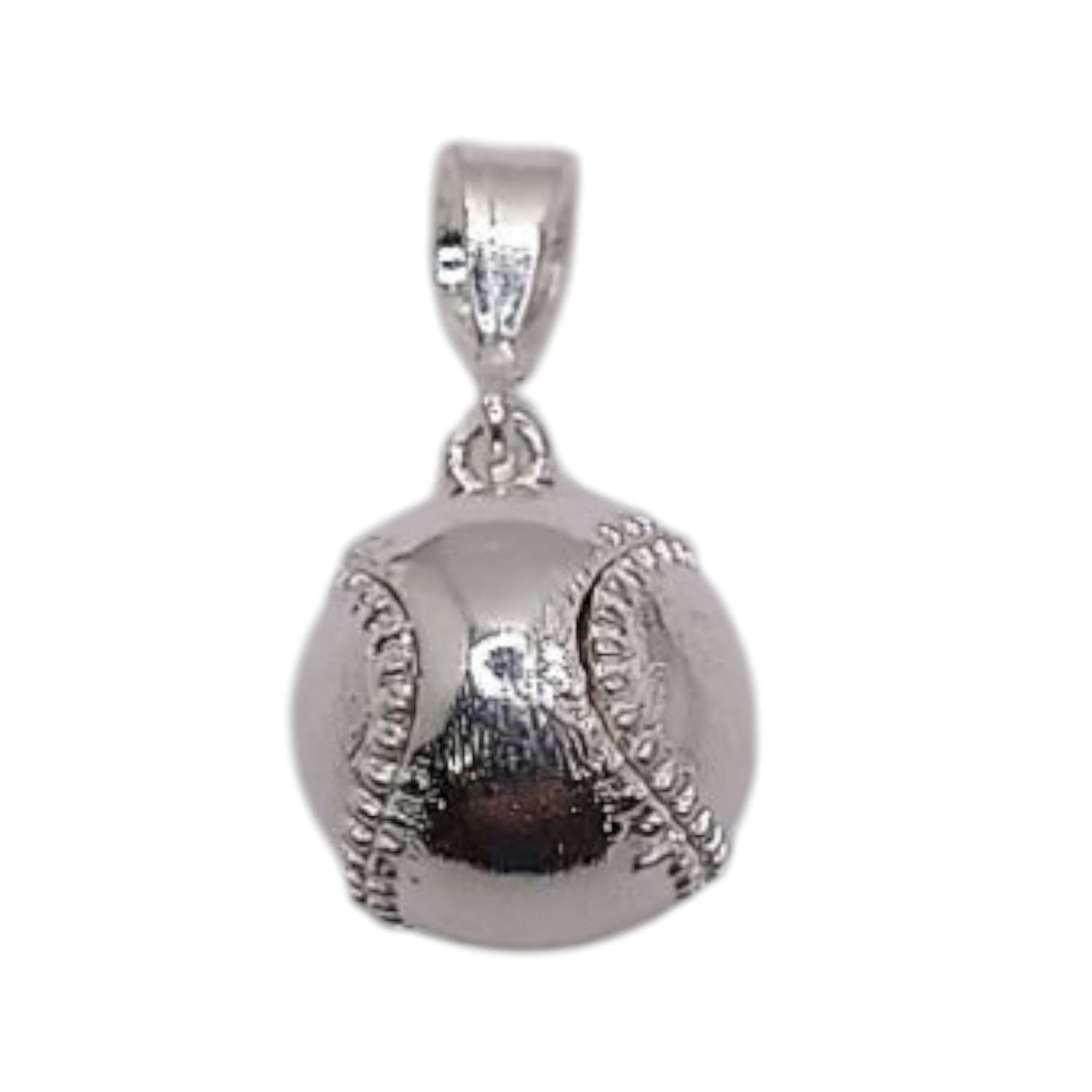 DIJE PELOTA DE BEISBALL 12 MM PLATA .925